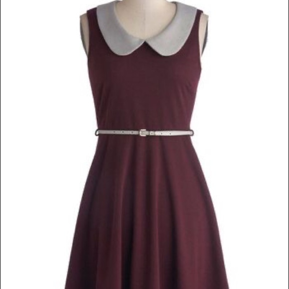 Modcloth “work to play” dress in eggplant